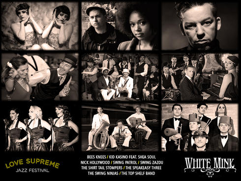 Corrinne Williams poster for Love Supreme Festival gig